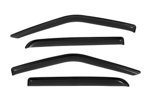 Ford F-250 Side Window Deflectors - Rough Country - Tape On Rain Guard - '15-'24